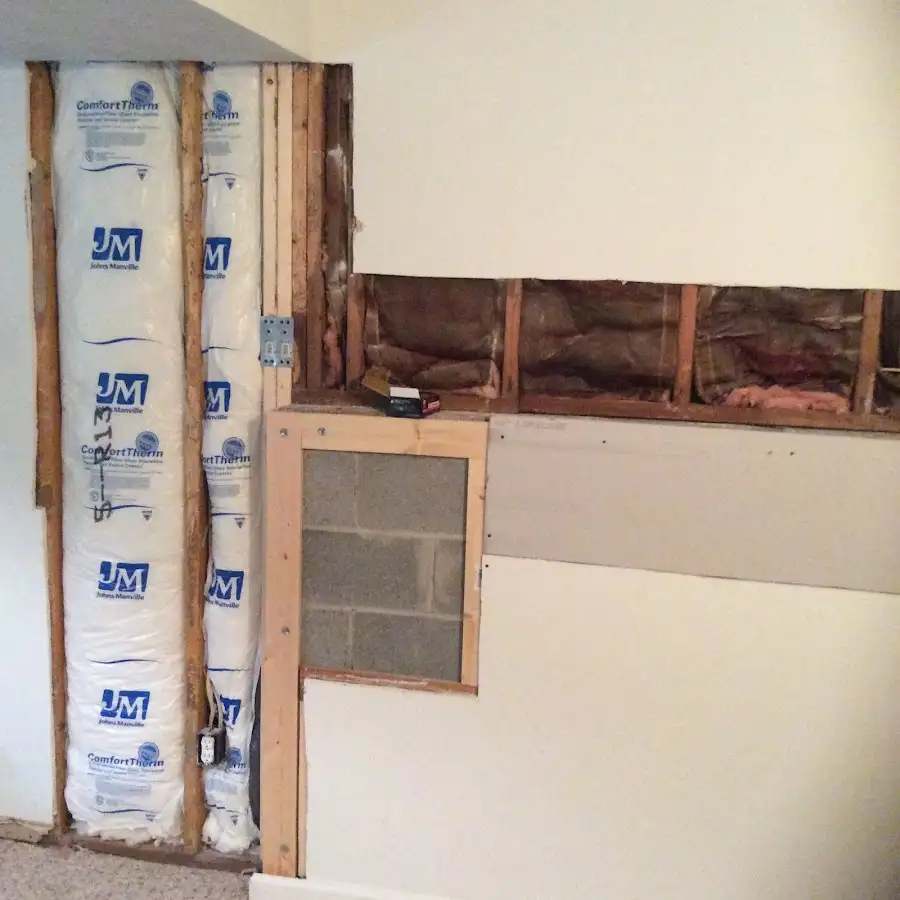 Wall insulation replacement during Structural Drying in Orion